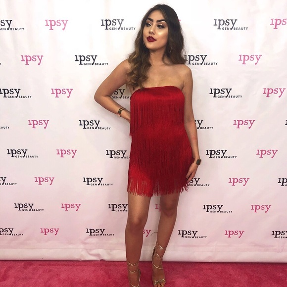 Dresses & Skirts - Red Fringe Dress